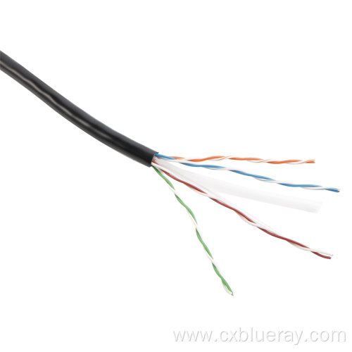 Factory supply Ethernet indoor CCA network UTP cat6 lan cable Copper 4 Pair 305m 1000ft yellow color jacket LAN cable